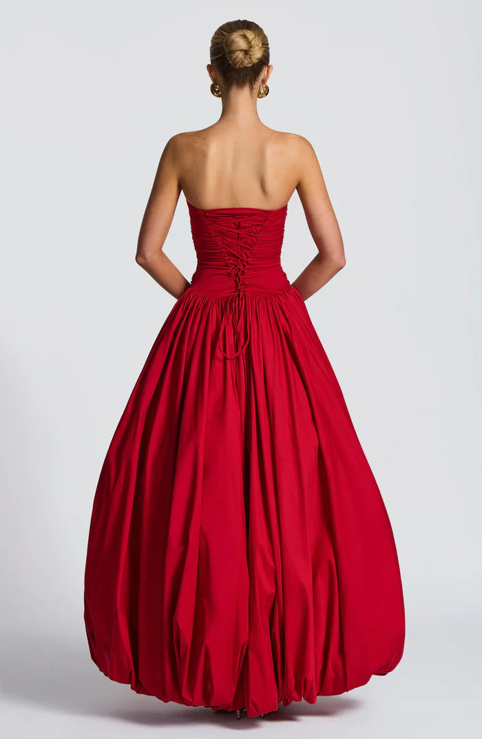 Natalia | Women's Sleeveless Puffball Flowy Wedding Guest Dress