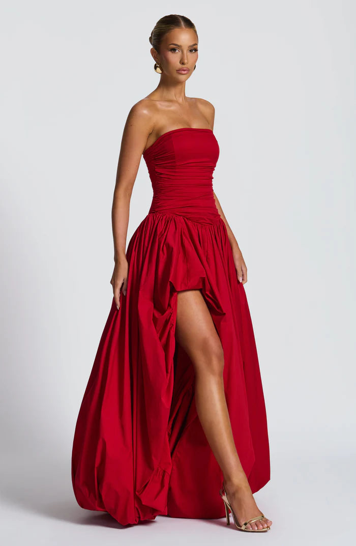 Natalia | Women's Sleeveless Puffball Flowy Wedding Guest Dress