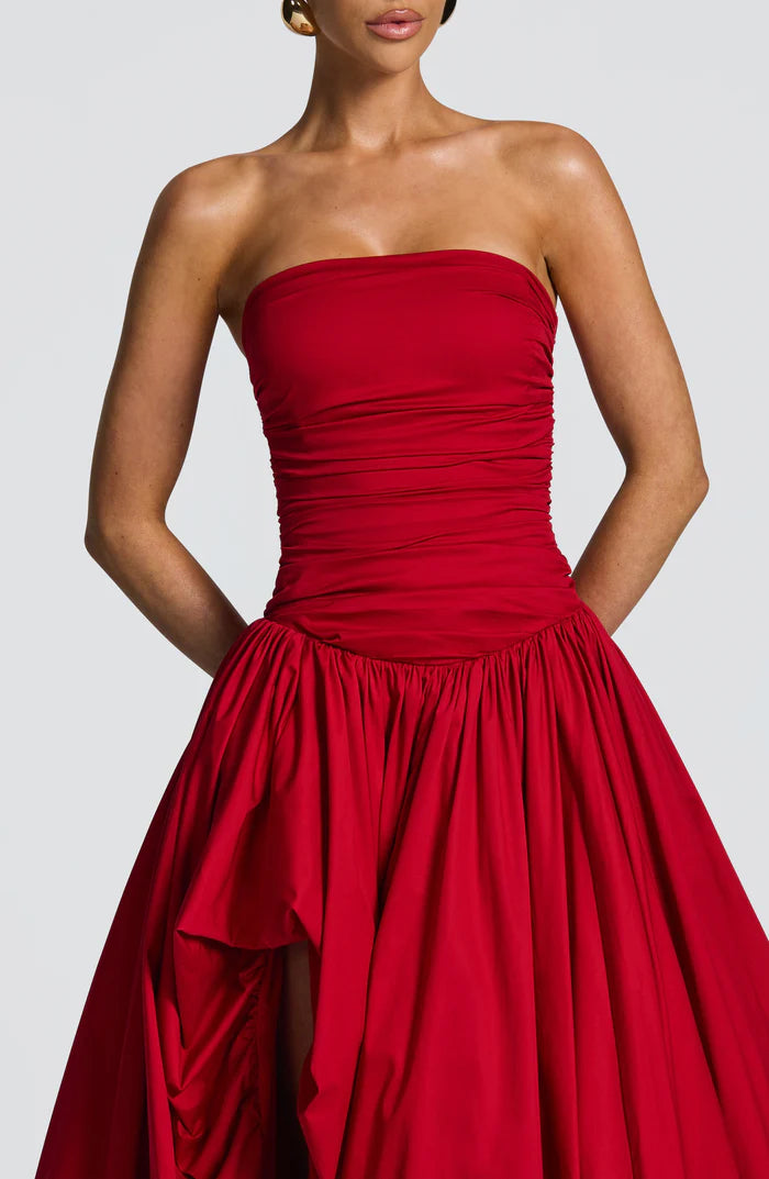Natalia | Women's Sleeveless Puffball Flowy Wedding Guest Dress