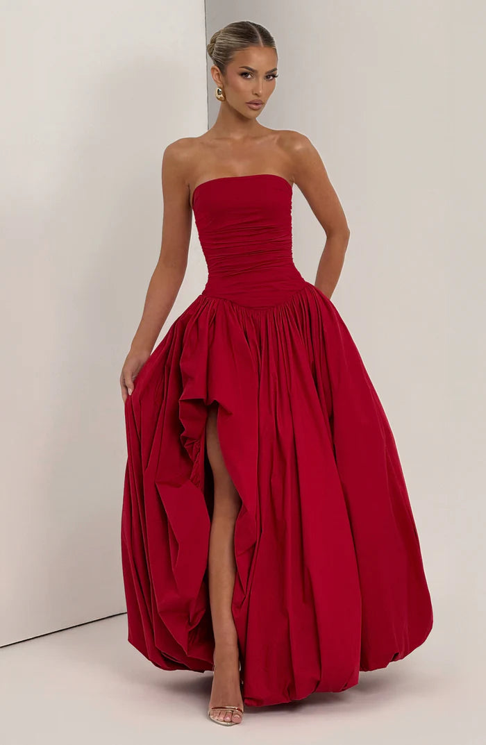 Natalia | Women's Sleeveless Puffball Flowy Wedding Guest Dress