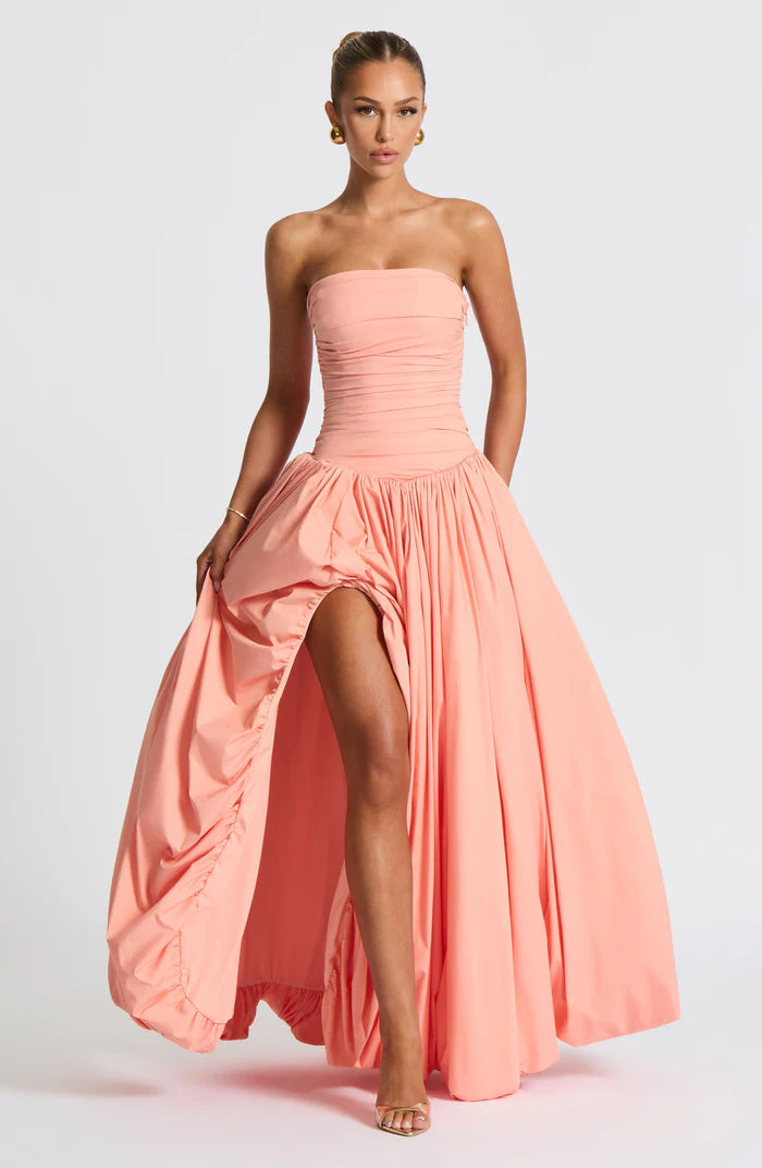 Natalia | Women's Sleeveless Puffball Flowy Wedding Guest Dress