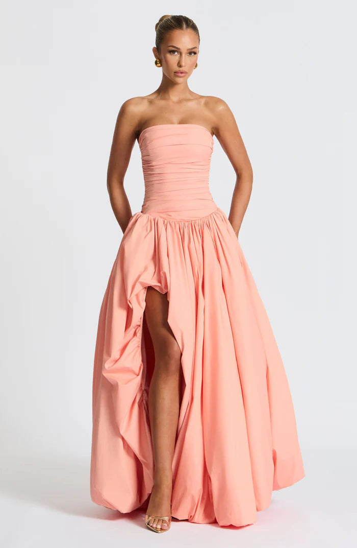 Natalia | Women's Sleeveless Puffball Flowy Wedding Guest Dress