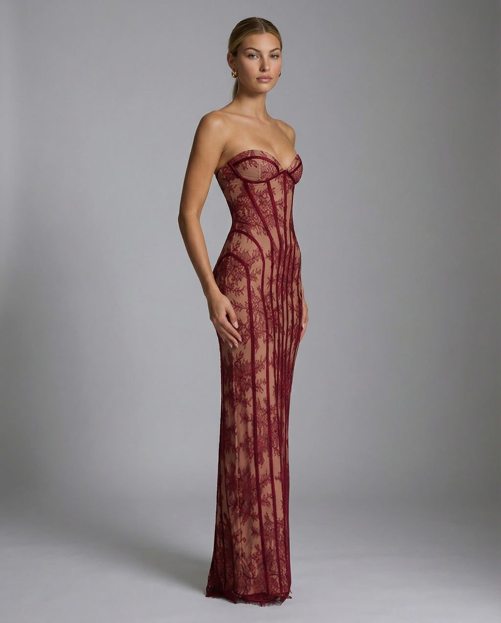 Niamh | Women's Fitted Corset Backless Wedding Guest Dress