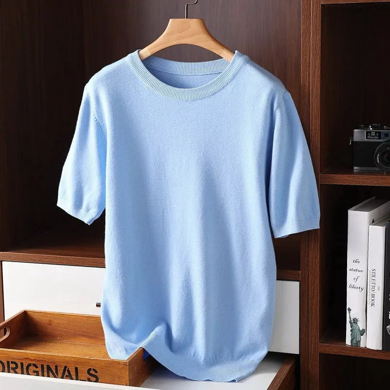 Nicholas | Men’s Textured Short Sleeve Crewneck Shirt