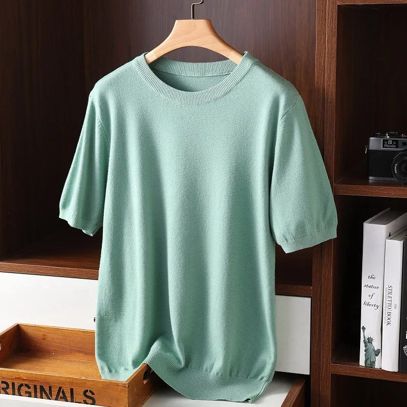 Nicholas | Men’s Textured Short Sleeve Crewneck Shirt
