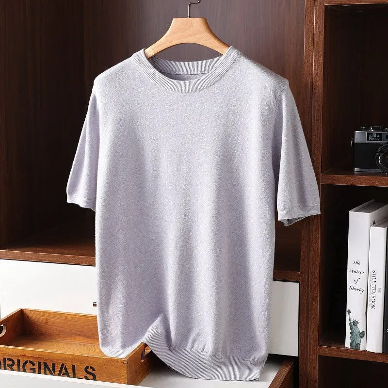 Nicholas | Men’s Textured Short Sleeve Crewneck Shirt
