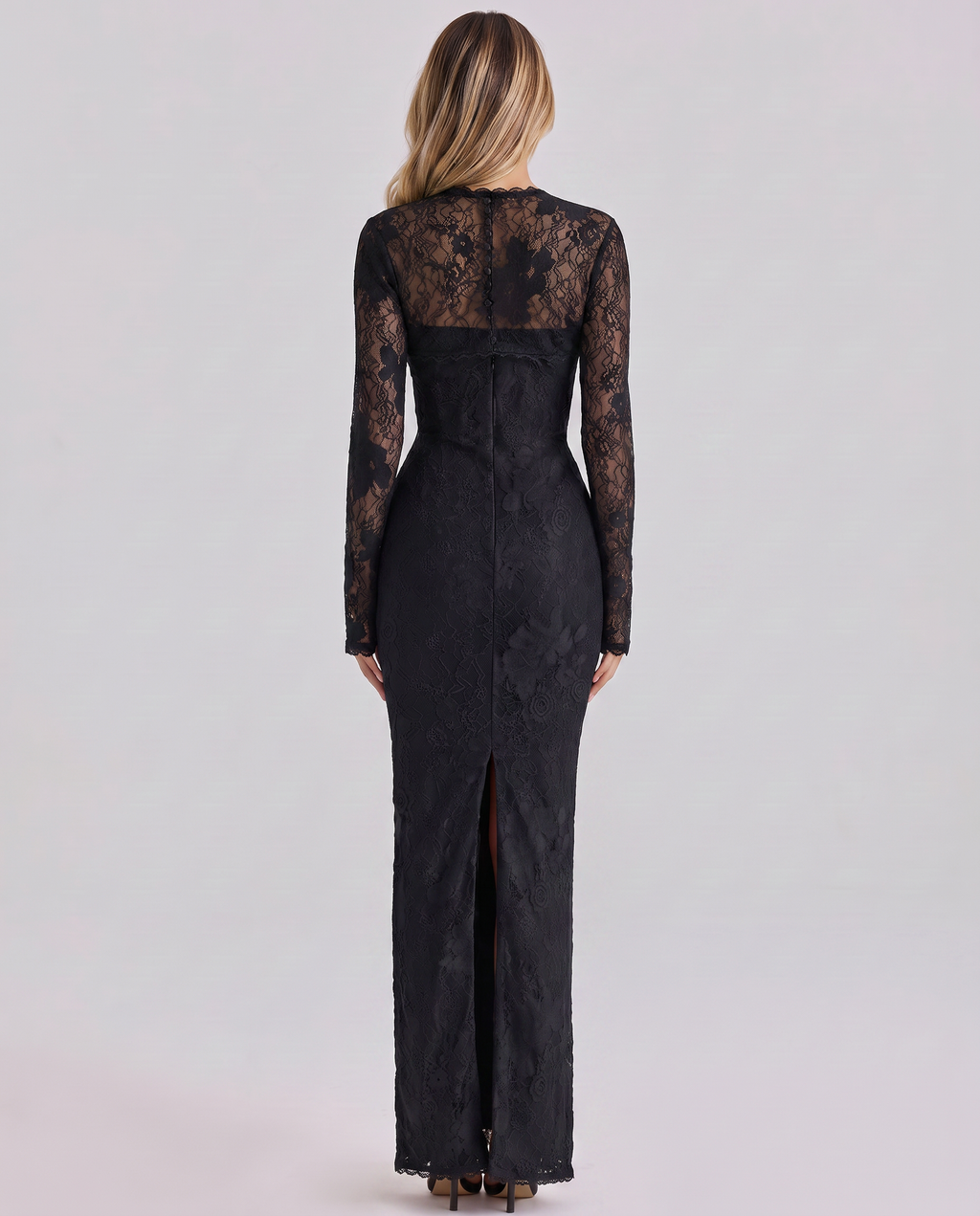 Noelle | Women's Fitted Long Sleeve Wedding Guest Dress