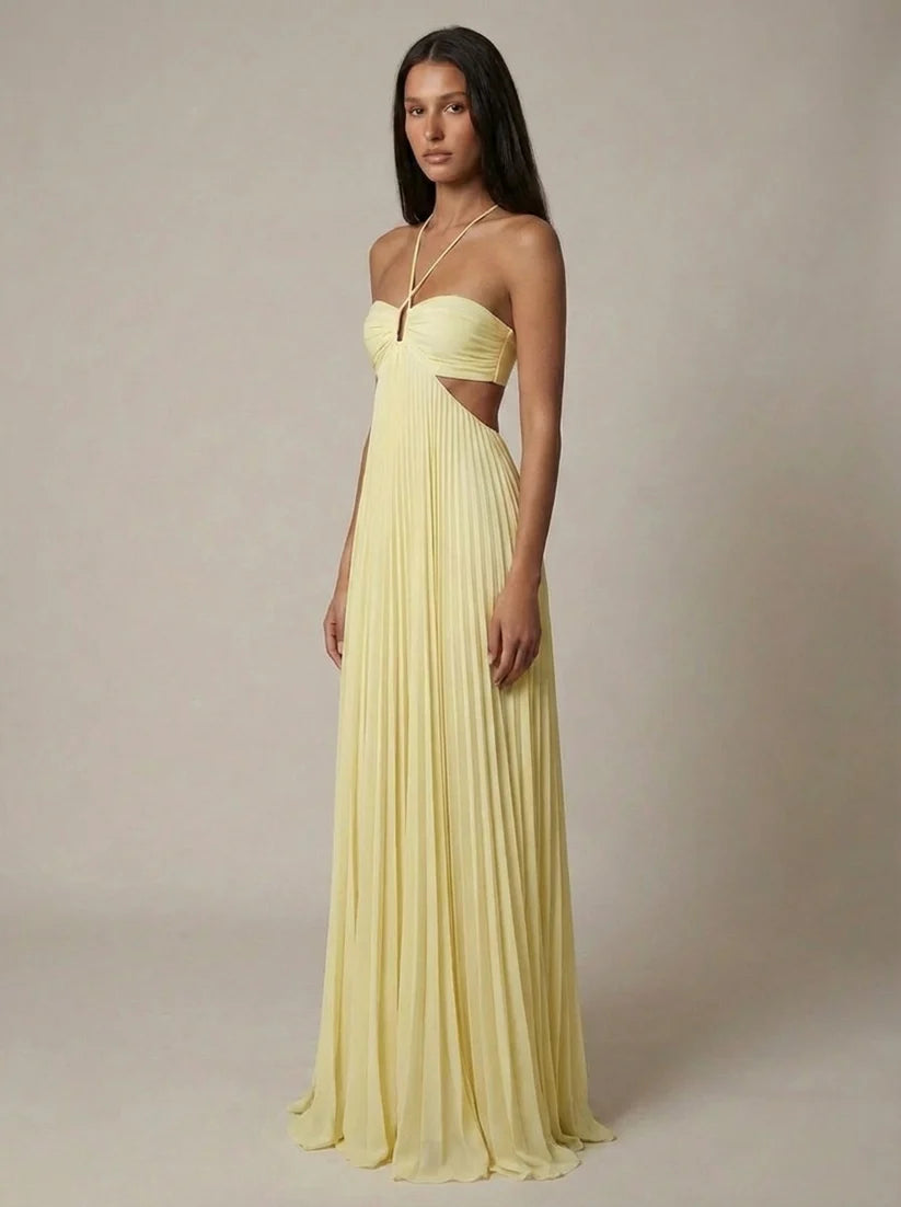 Nyasha | Women's Cutout Sleeveless Flowy Wedding Guest Dress