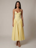 Olympia | Women's Sweetheart Neckline Sleeveless Flowy Maxi Dress