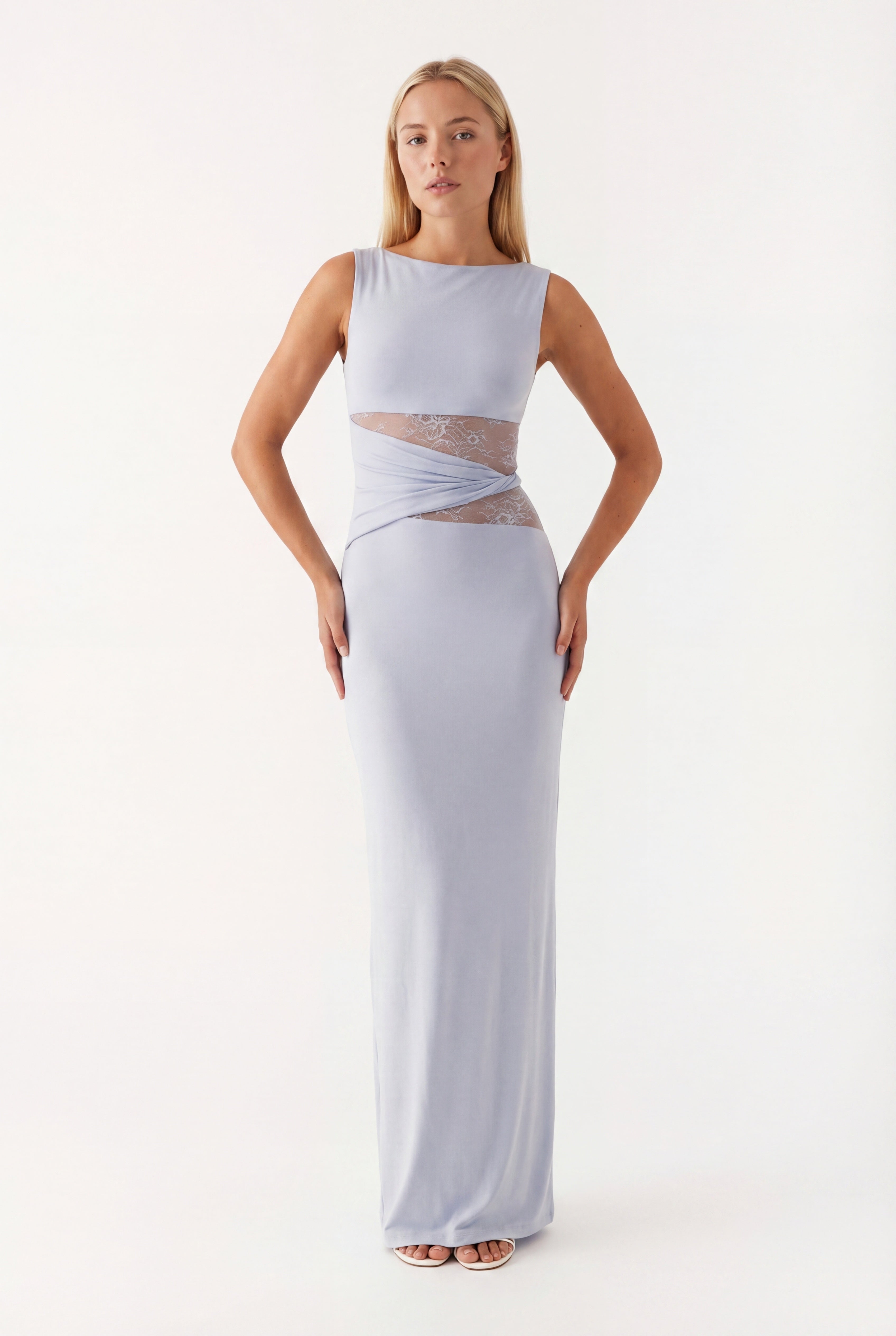 Ophelia | Women's Round Neck Bodycon Wedding Guest Dress