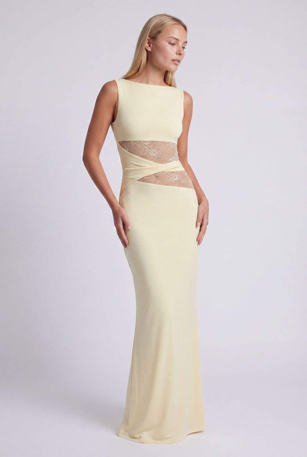 Ophelia | Women's Round Neck Bodycon Wedding Guest Dress