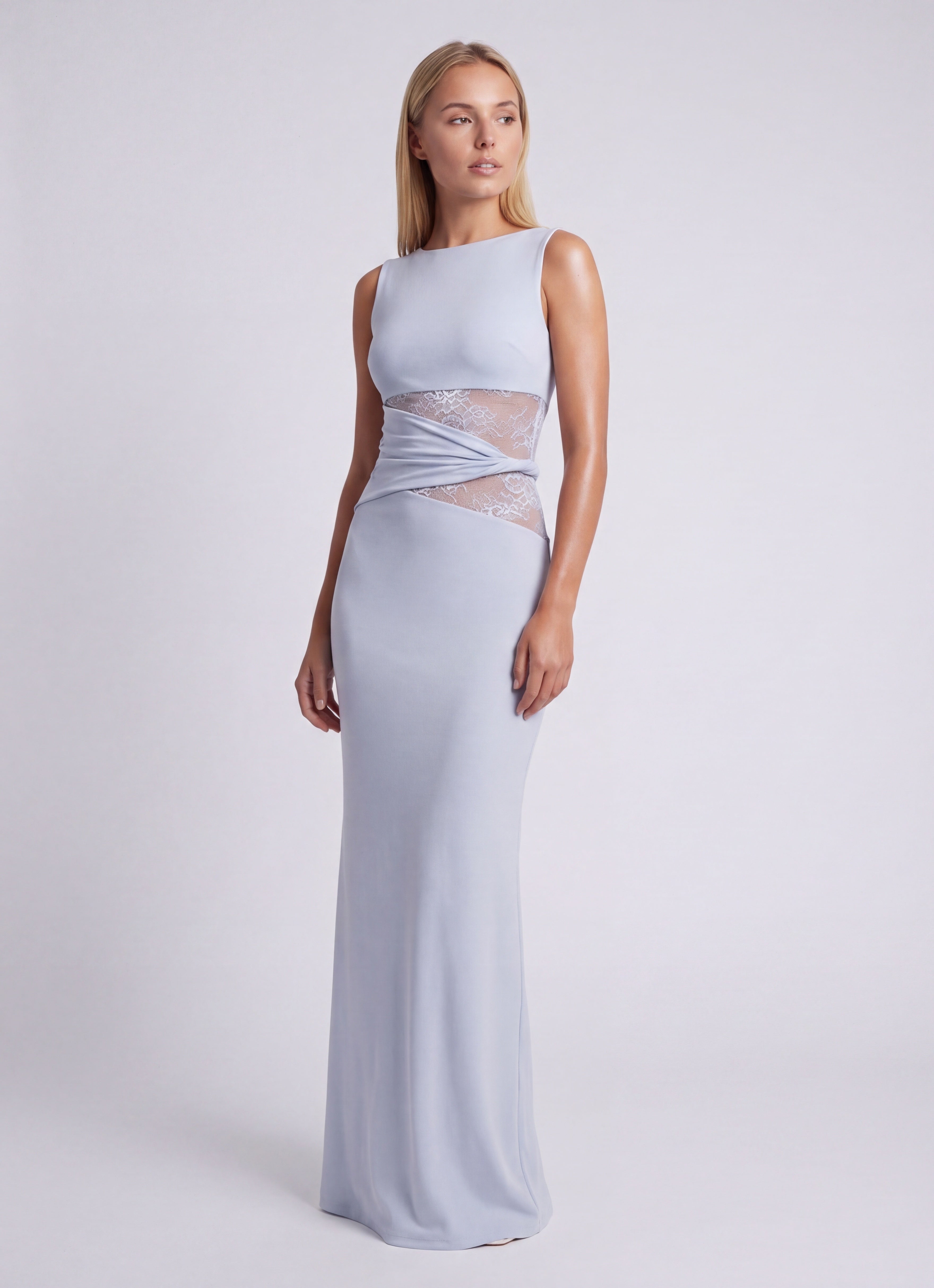 Ophelia | Women's Round Neck Bodycon Wedding Guest Dress