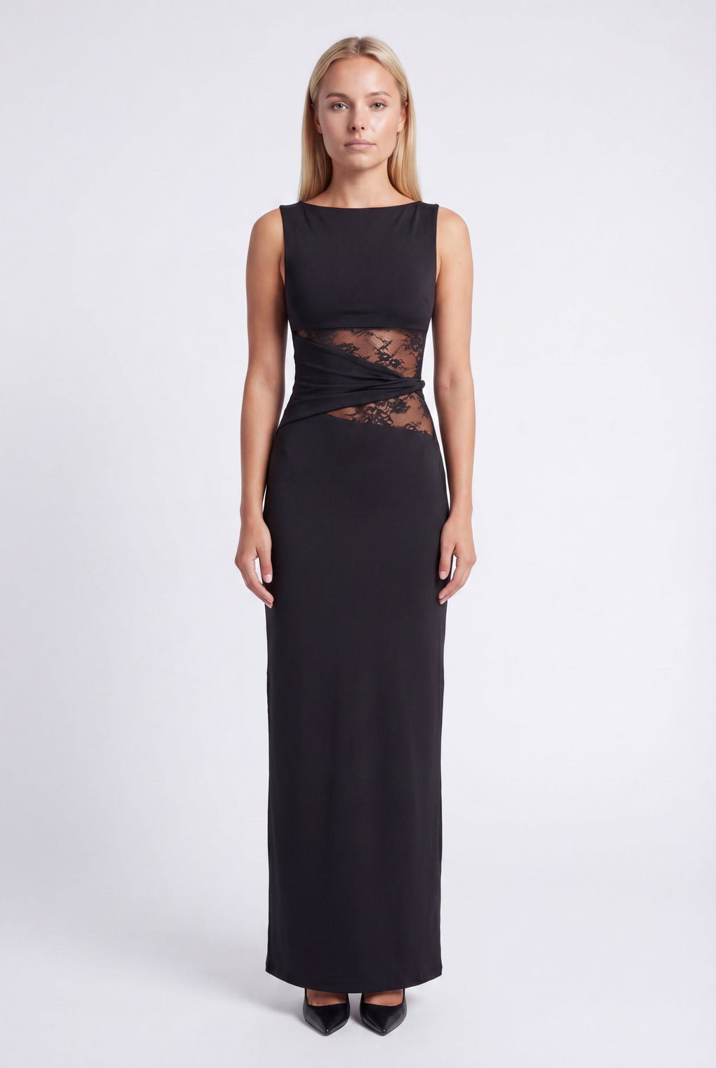 Ophelia | Women's Round Neck Bodycon Wedding Guest Dress
