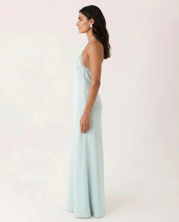Orlanda | Women's Sleeveless Halter Neck Open Back Maxi Dress