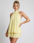 Patience | Women's Halter Neck Sleeveless Grad Party Dress
