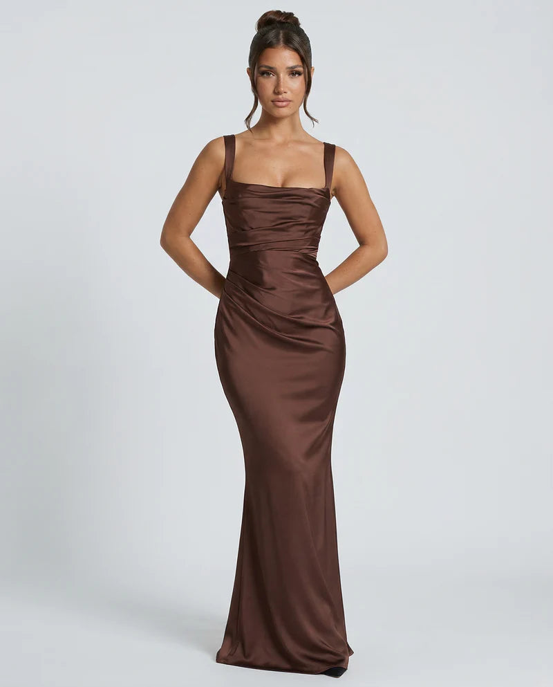 Patricia | Women’s Square Neck Sleeveless Wedding Guest Dress