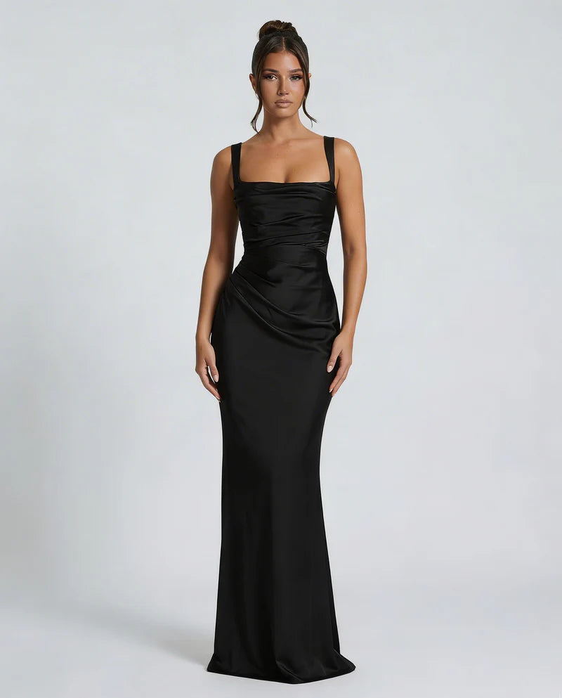 Patricia | Women’s Square Neck Sleeveless Wedding Guest Dress