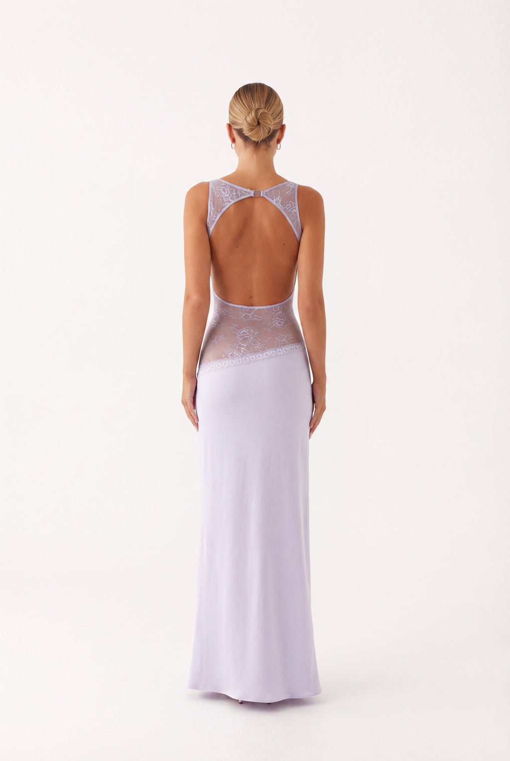 Pearl | Women's Fitted Sleeveless Boat Neck Maxi Dress
