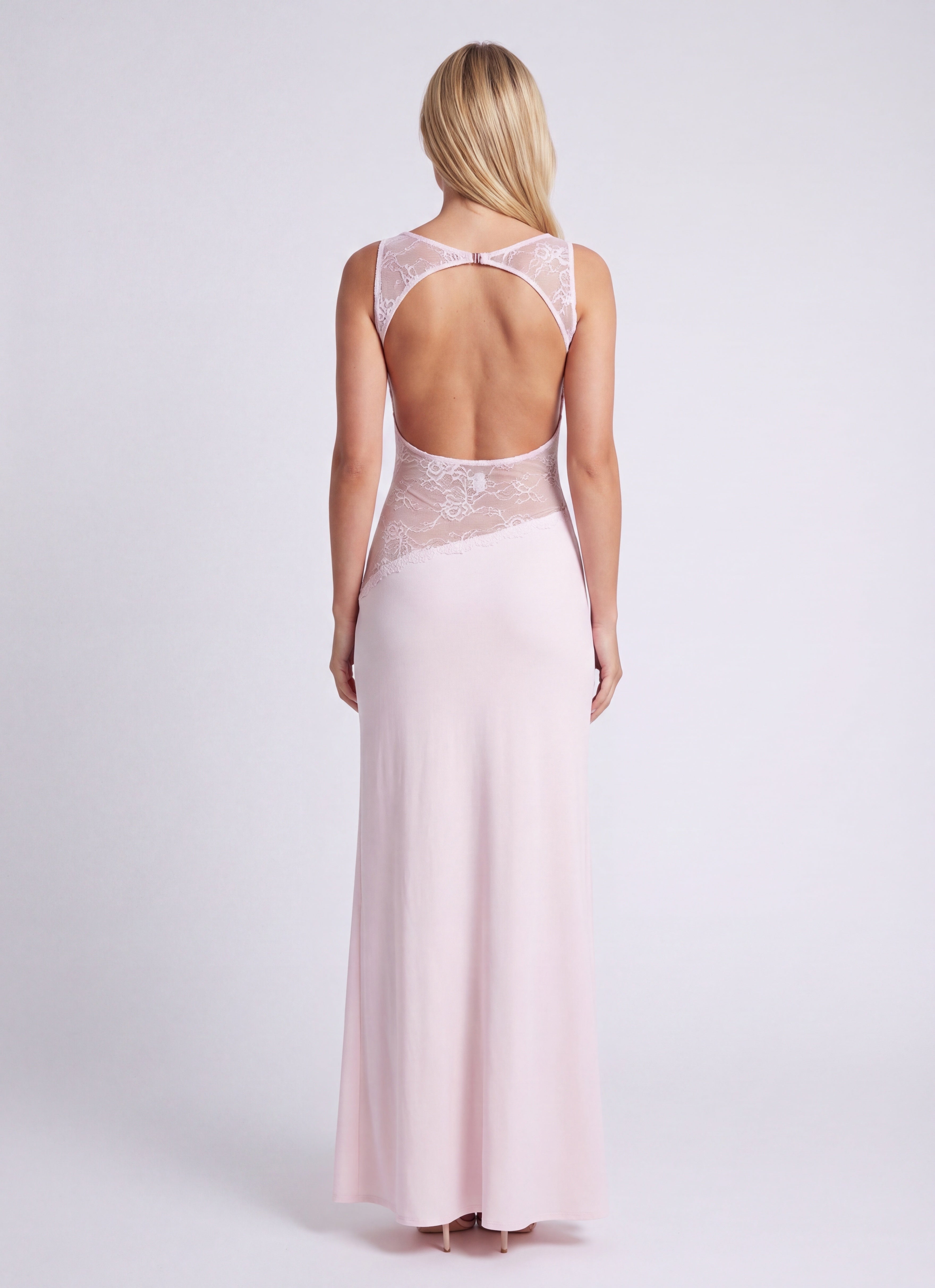 Pearl | Women's Fitted Sleeveless Boat Neck Maxi Dress