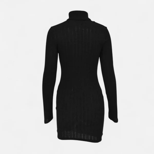 Penelope | Women’s Turtleneck Long Sleeve Summer Mini Dress