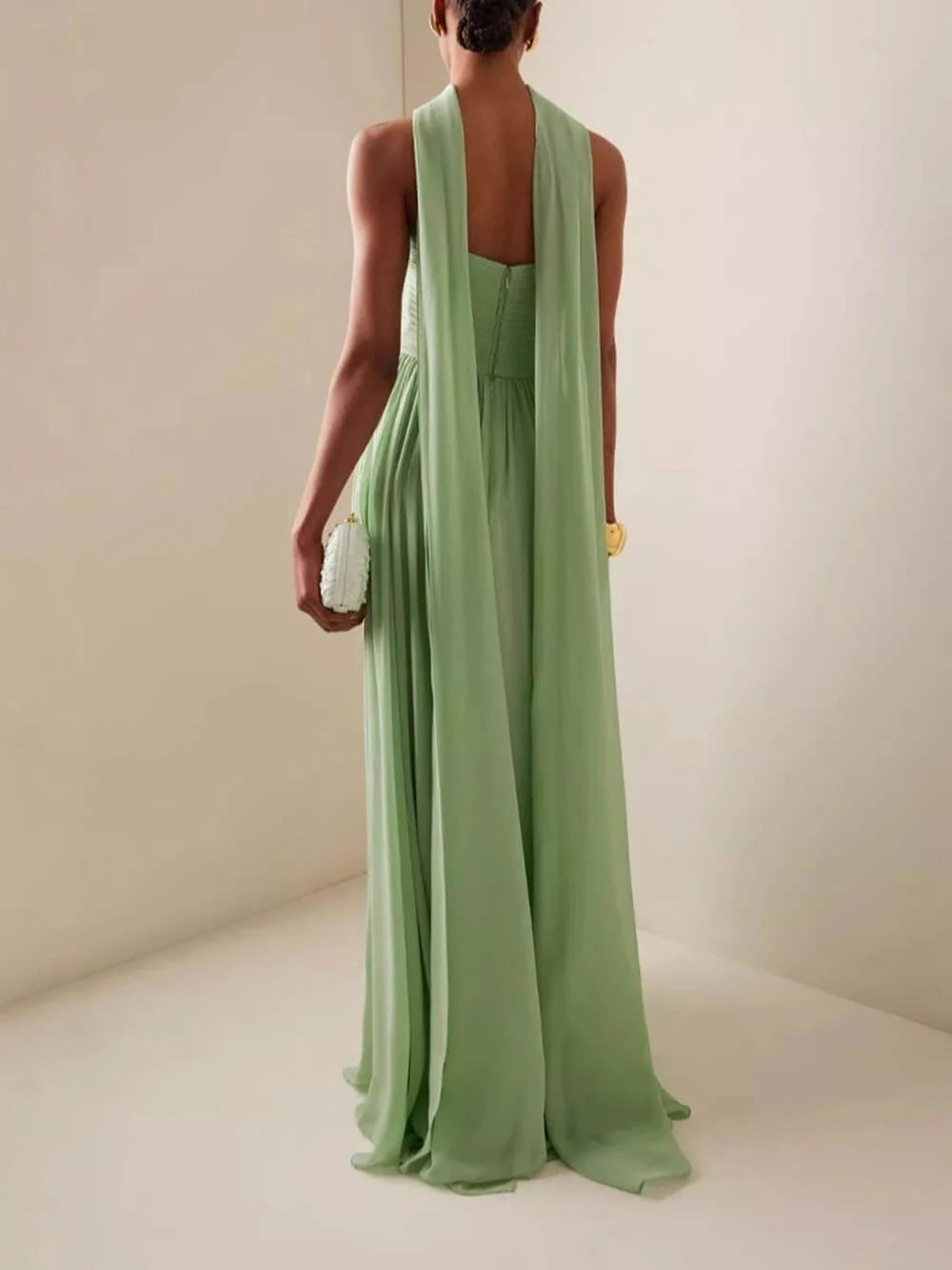 Philippa | Women's Pleated Strapless Flowy Wedding Guest Dress