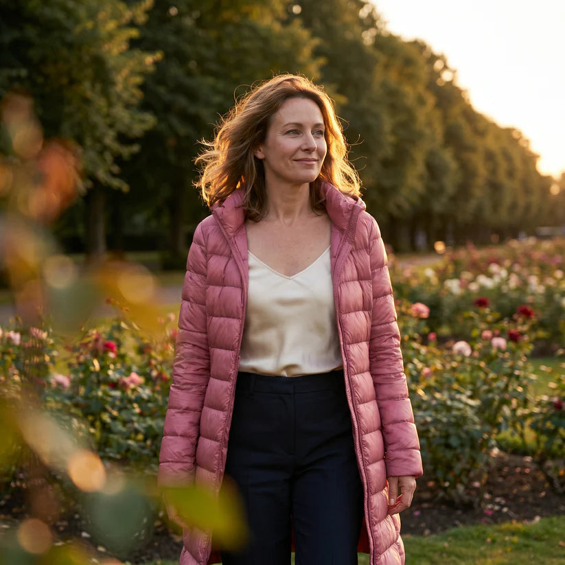 Portia | Women’s Long Sleeve Hooded Front Zip Winter Jacket