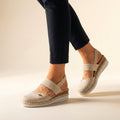 Priscilla | Women's Double Strap Platform Slip-On Sandals
