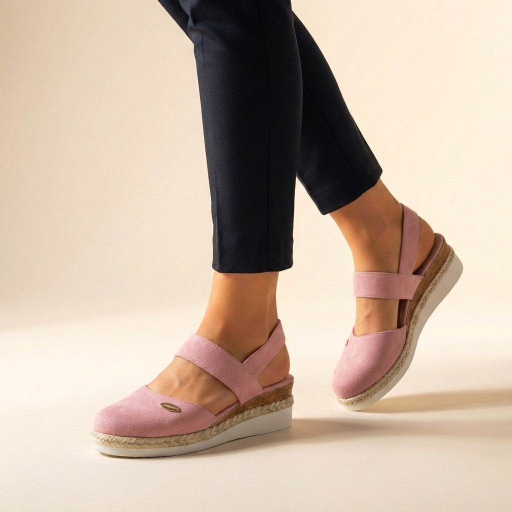 Priscilla | Women's Double Strap Platform Slip-On Sandals