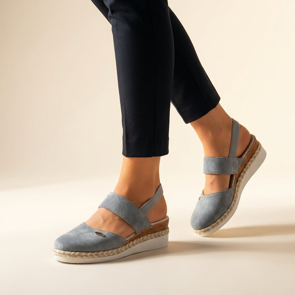 Priscilla | Women's Double Strap Platform Slip-On Sandals