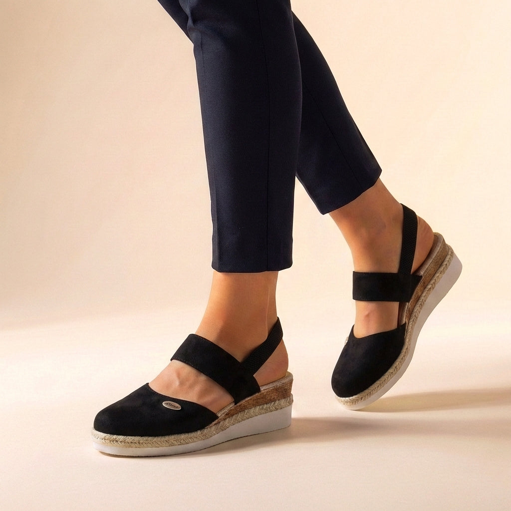 Priscilla | Women's Double Strap Platform Slip-On Sandals