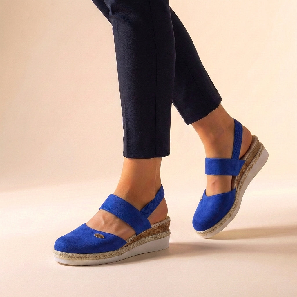 Priscilla | Women's Double Strap Platform Slip-On Sandals