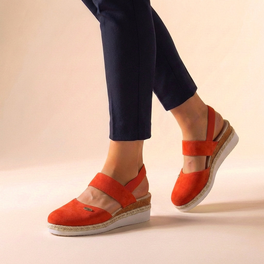 Priscilla | Women's Double Strap Platform Slip-On Sandals