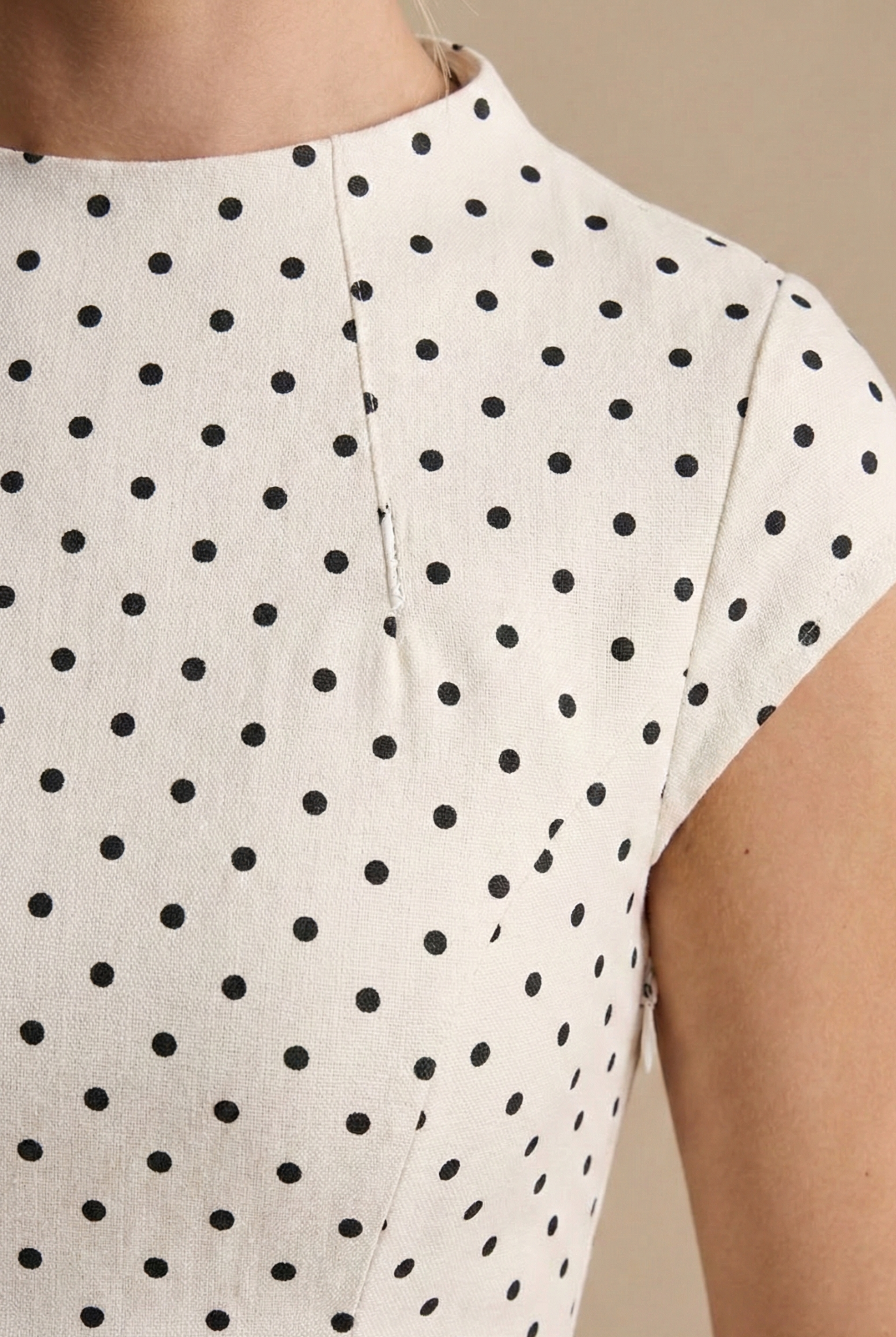 Rachel | Women's Polka Dot High Neck Wedding Guest Maxi Dress