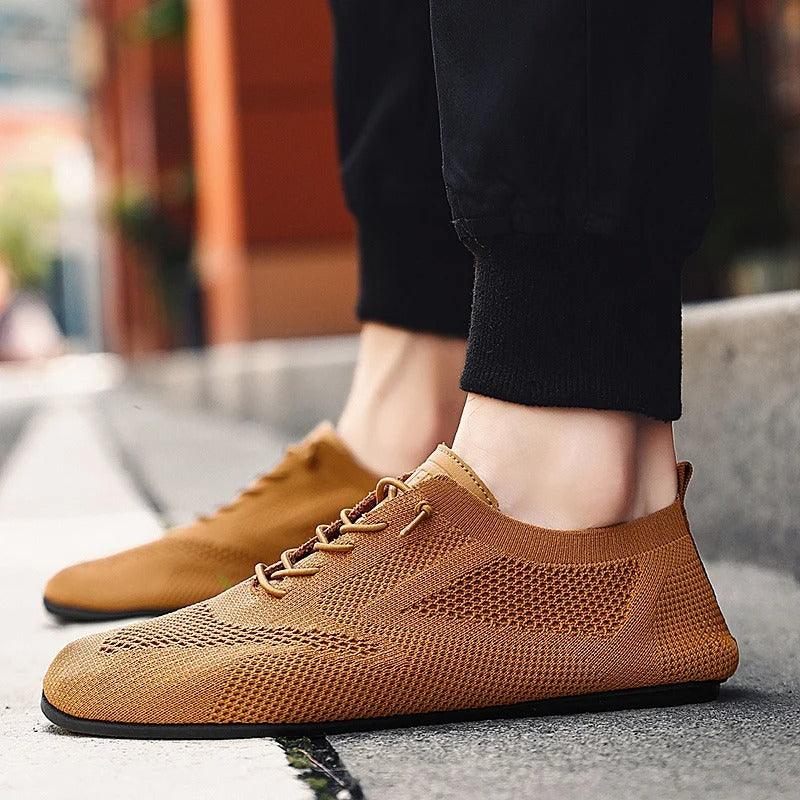 Raymond | Men's Lace-Up Mesh Round Toe Sneakers