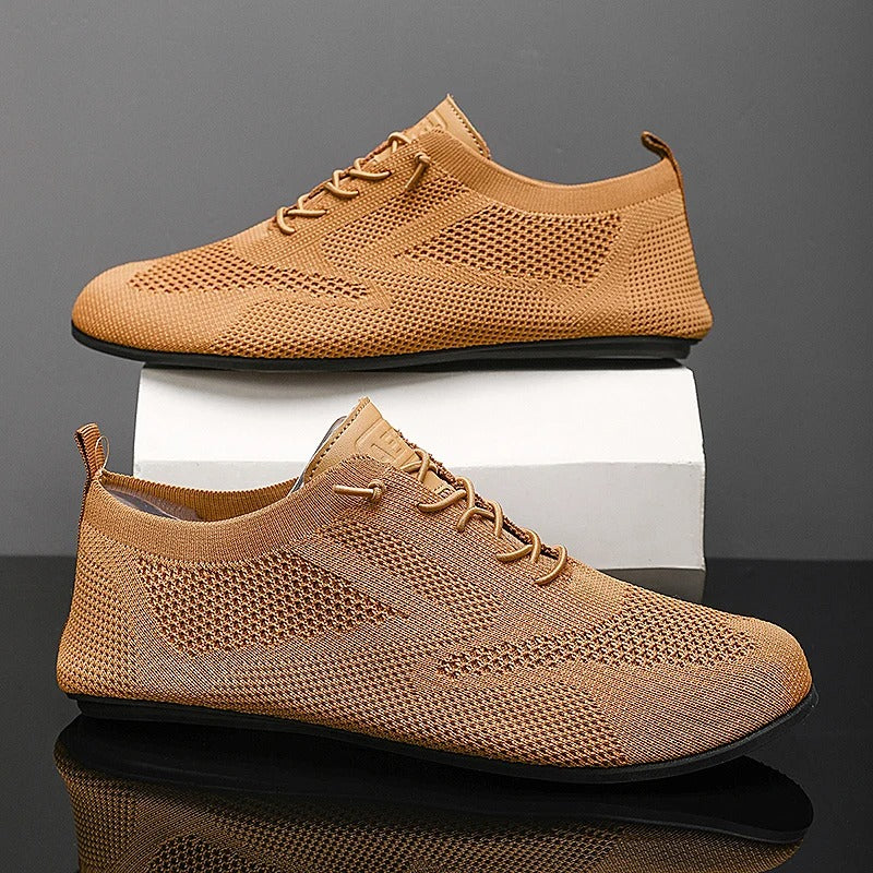 Raymond | Men's Lace-Up Mesh Round Toe Sneakers