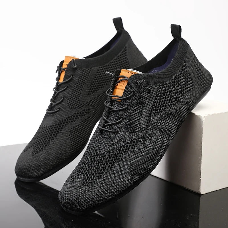 Raymond | Men's Lace-Up Mesh Round Toe Sneakers