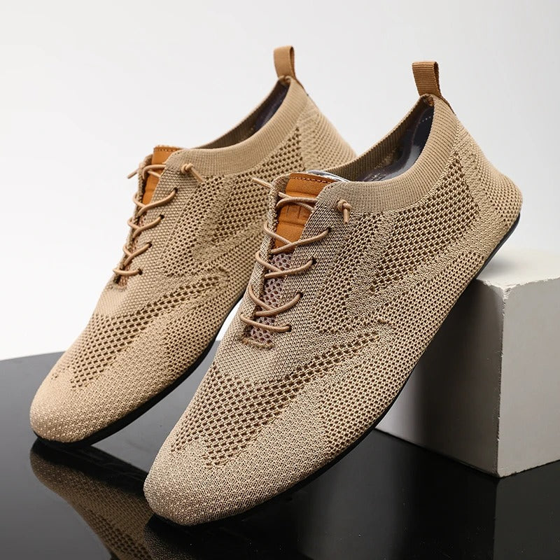 Raymond | Men's Lace-Up Mesh Round Toe Sneakers