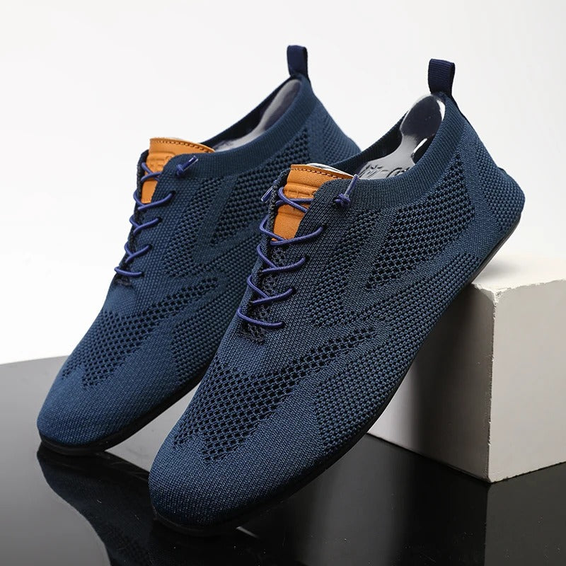 Raymond | Men's Lace-Up Mesh Round Toe Sneakers