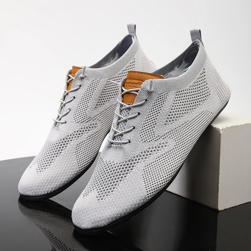 Raymond | Men's Lace-Up Mesh Round Toe Sneakers