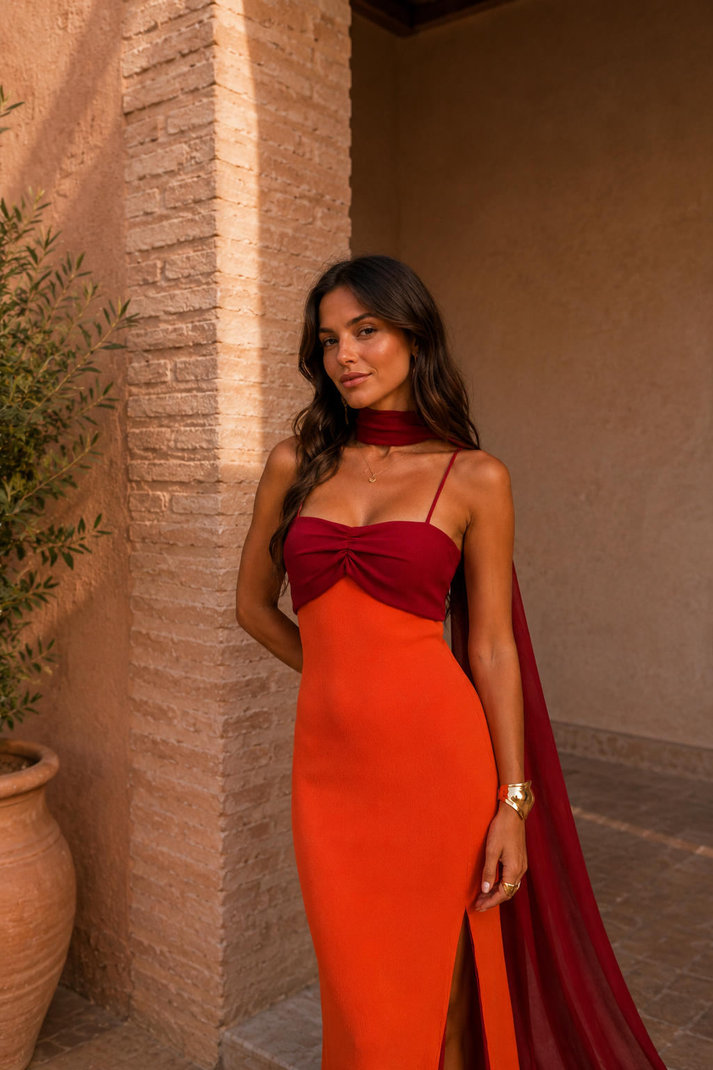 Rhiannon | Women’s High Slit Square Neck Sleeveless Maxi Dress
