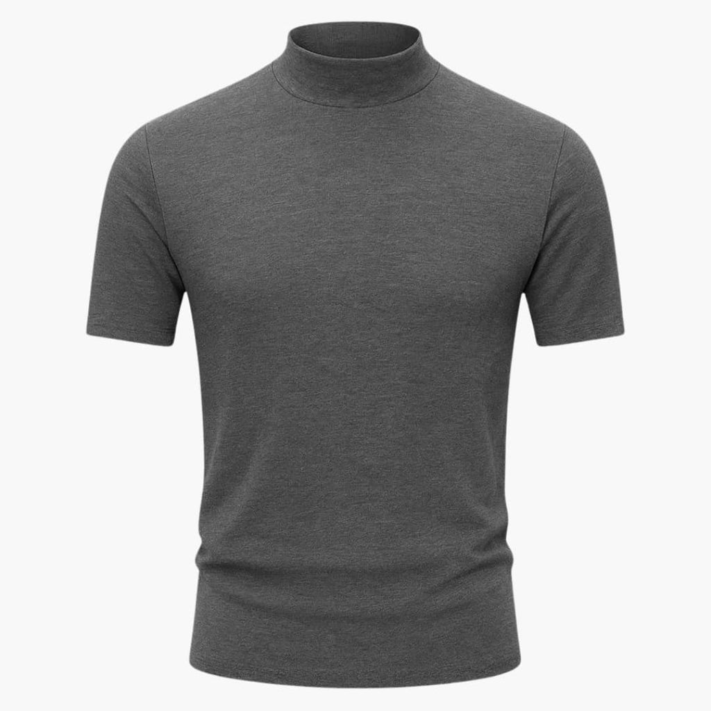 Robert | Men’s Short Sleeve Mock Neck Summer Top