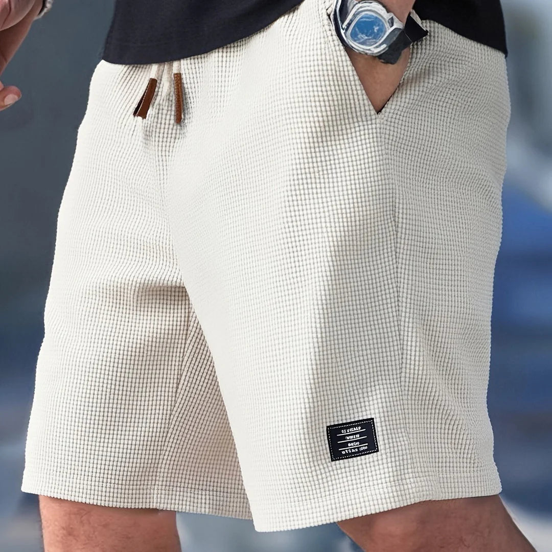 Ronald | Men’s Drawstring Waffle Summer Shorts