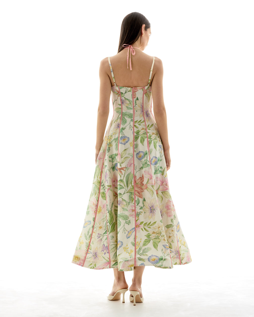 Rosanna | Women’s Open Back Floral Sleeveless Midi Dress