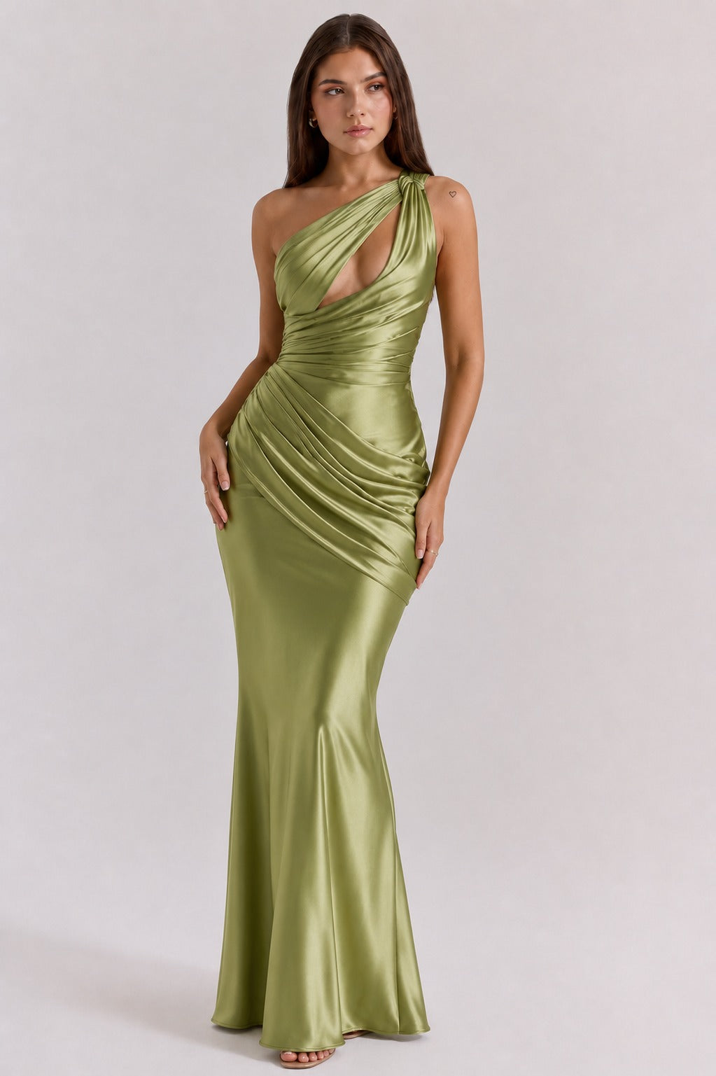 Rosie | Women’s Draped Cut Out Sleeveless Wedding Guest Dress