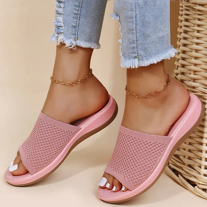 Sandra | Women’s Platform Sole Open Toe Slides