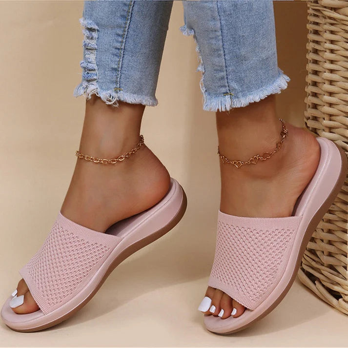 Sandra | Women’s Platform Sole Open Toe Slides