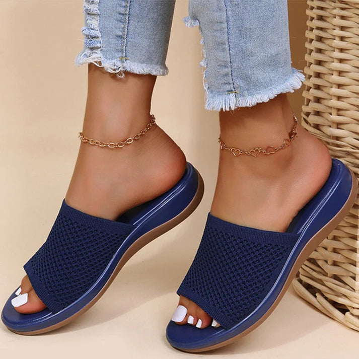 Sandra | Women’s Platform Sole Open Toe Slides
