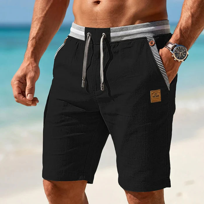 Sherlock | Men’s Knee Length Adjustable Drawstring Beach Shorts