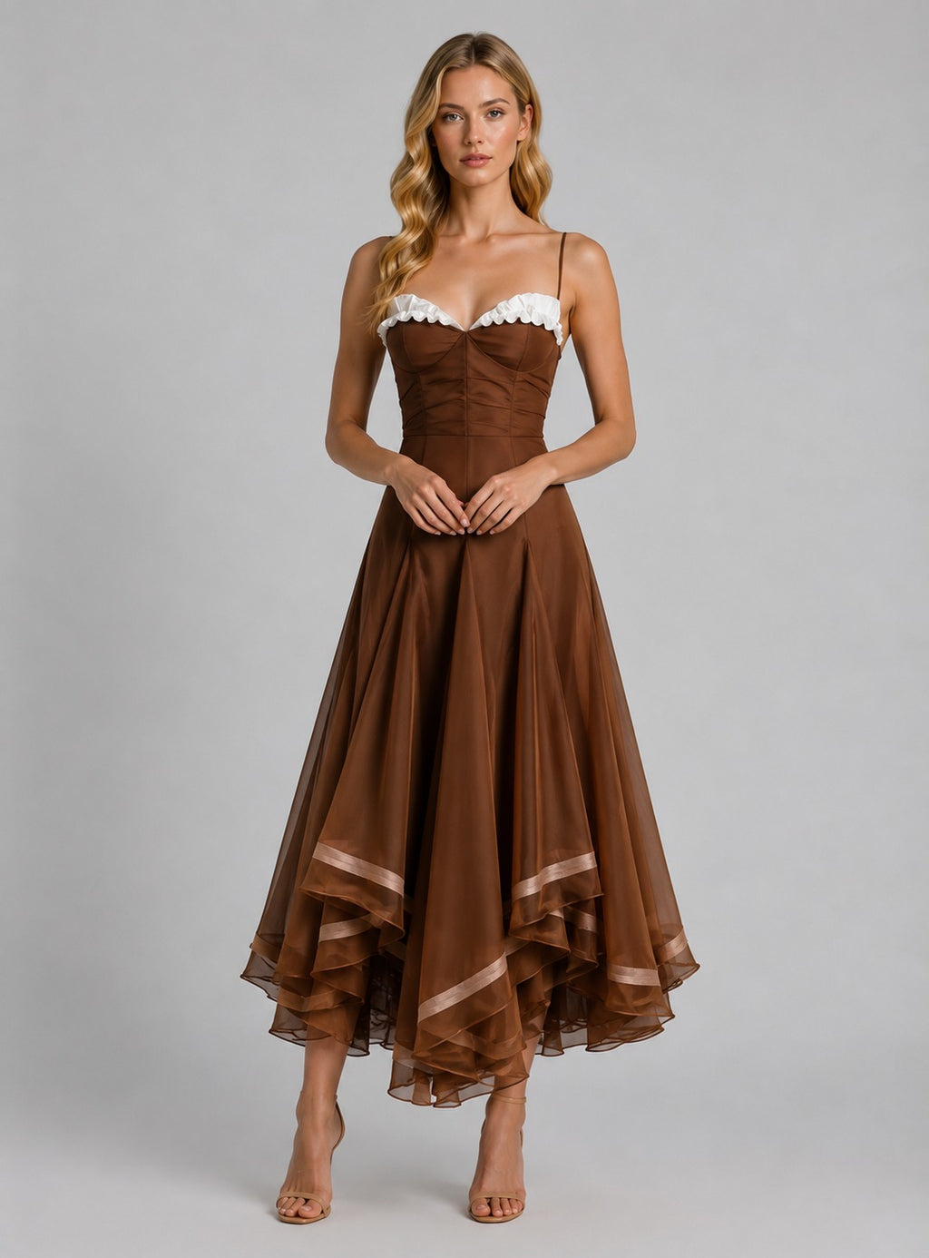 Skye | Women’s Sleeveless Sweetheart Neck Wedding Guest Dress