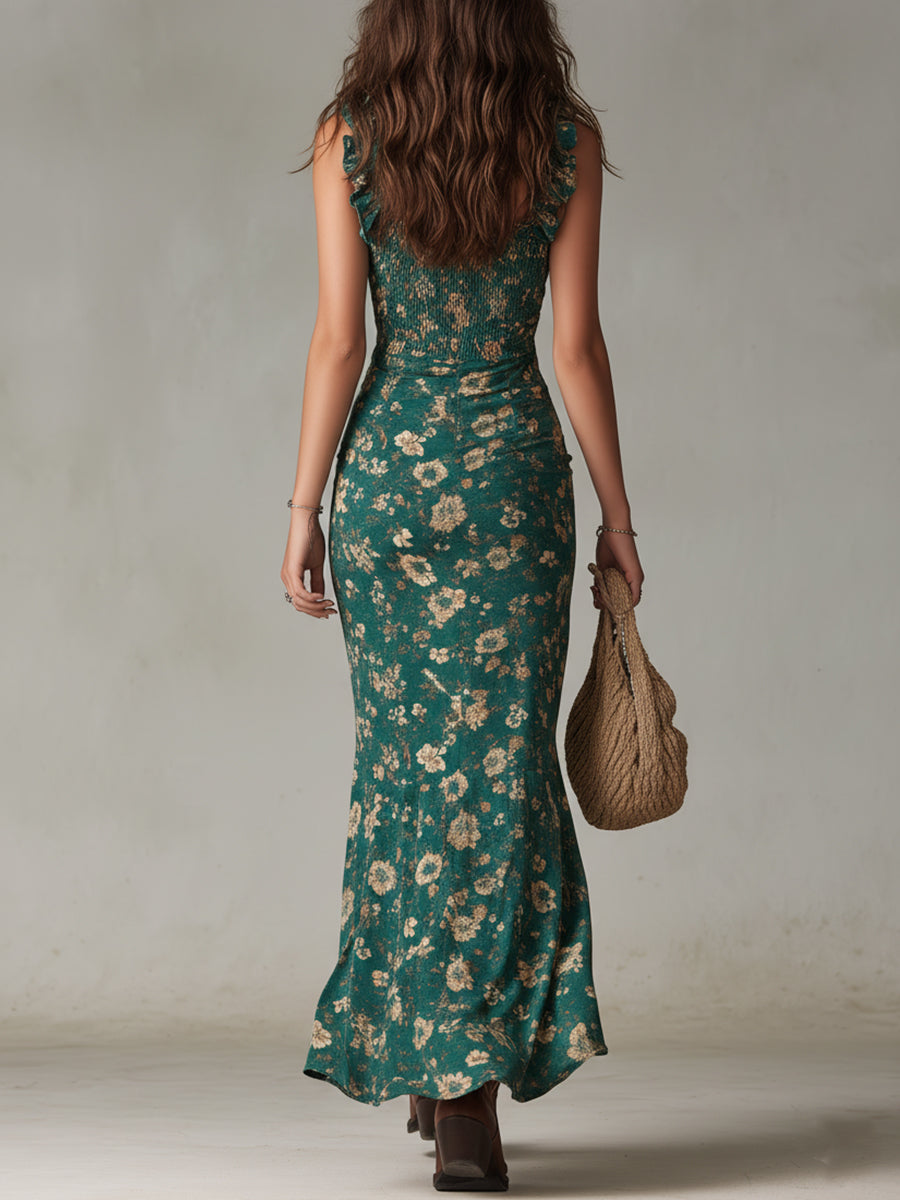 Sonja | Women's Floral Ruched Wedding Guest Dress